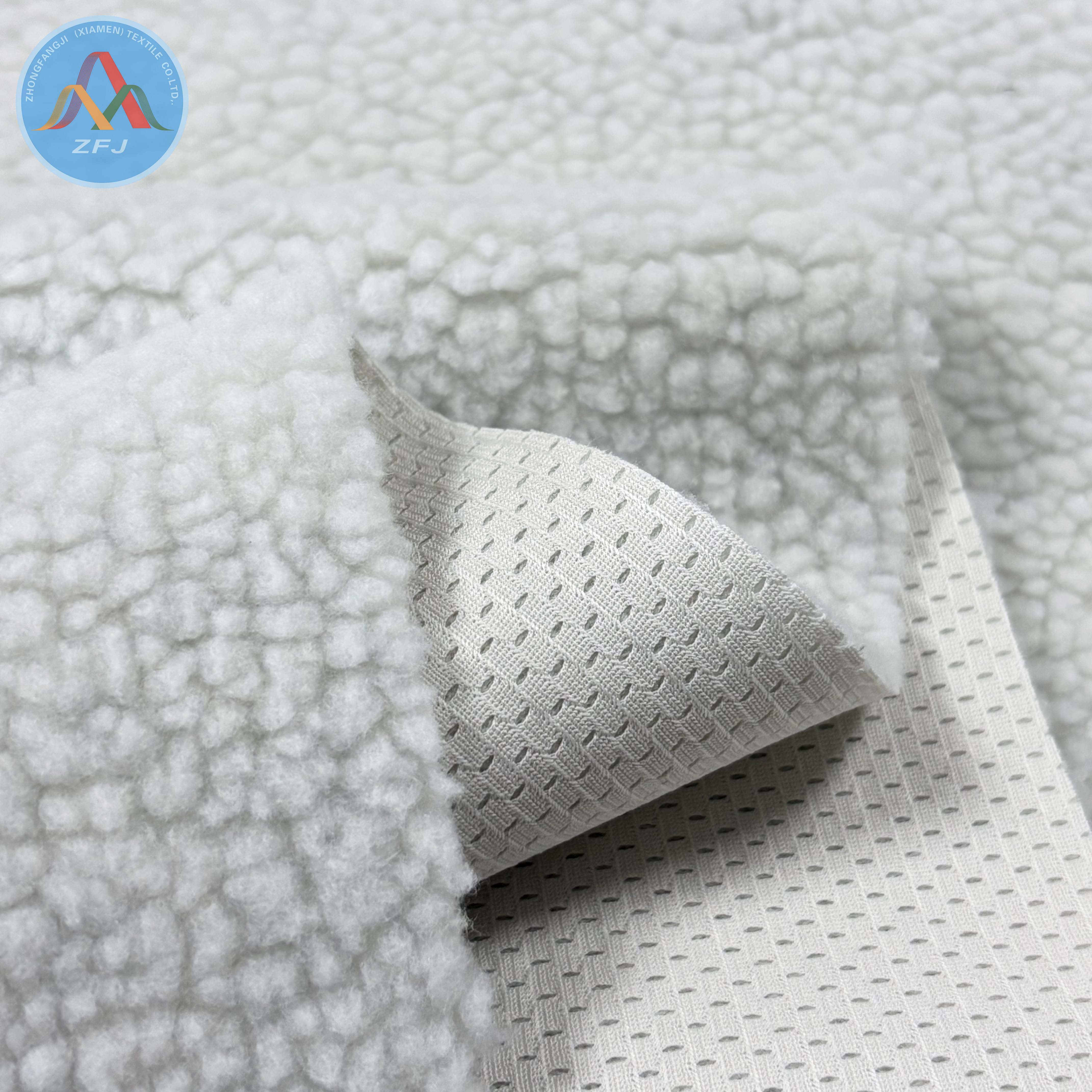 Yarn-Dyed Sherpa Bonded Fabric Soft And Warm for Winter Jackets And Outerwear