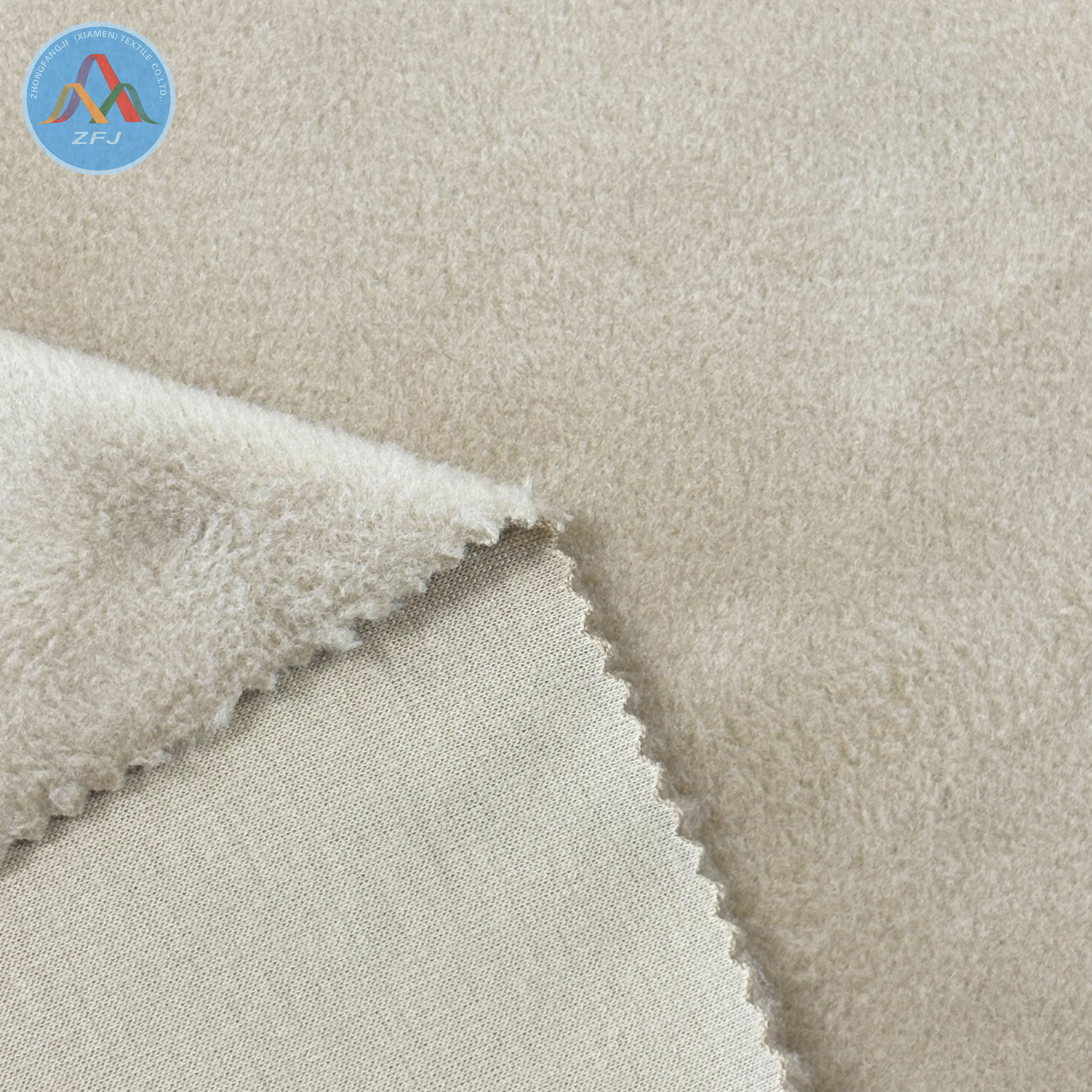 Durable Warp Knitted Spandex Velvet Fabric Anti Pillin Silky Caress Handfeel for Garment