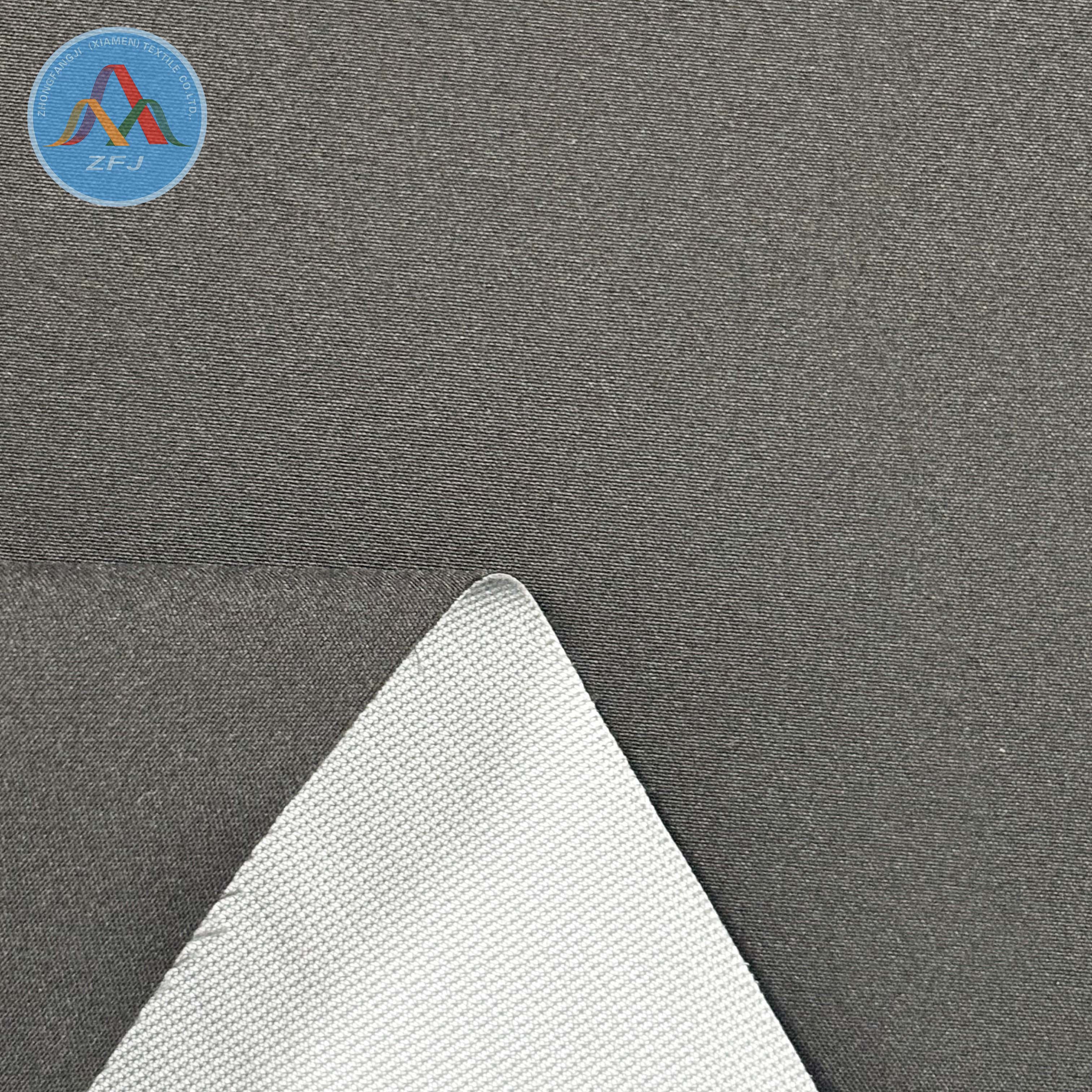 75D Mechanical Stretch PU Bonded Fabric with Courtelle Backing for Wind&Waterproof Garment