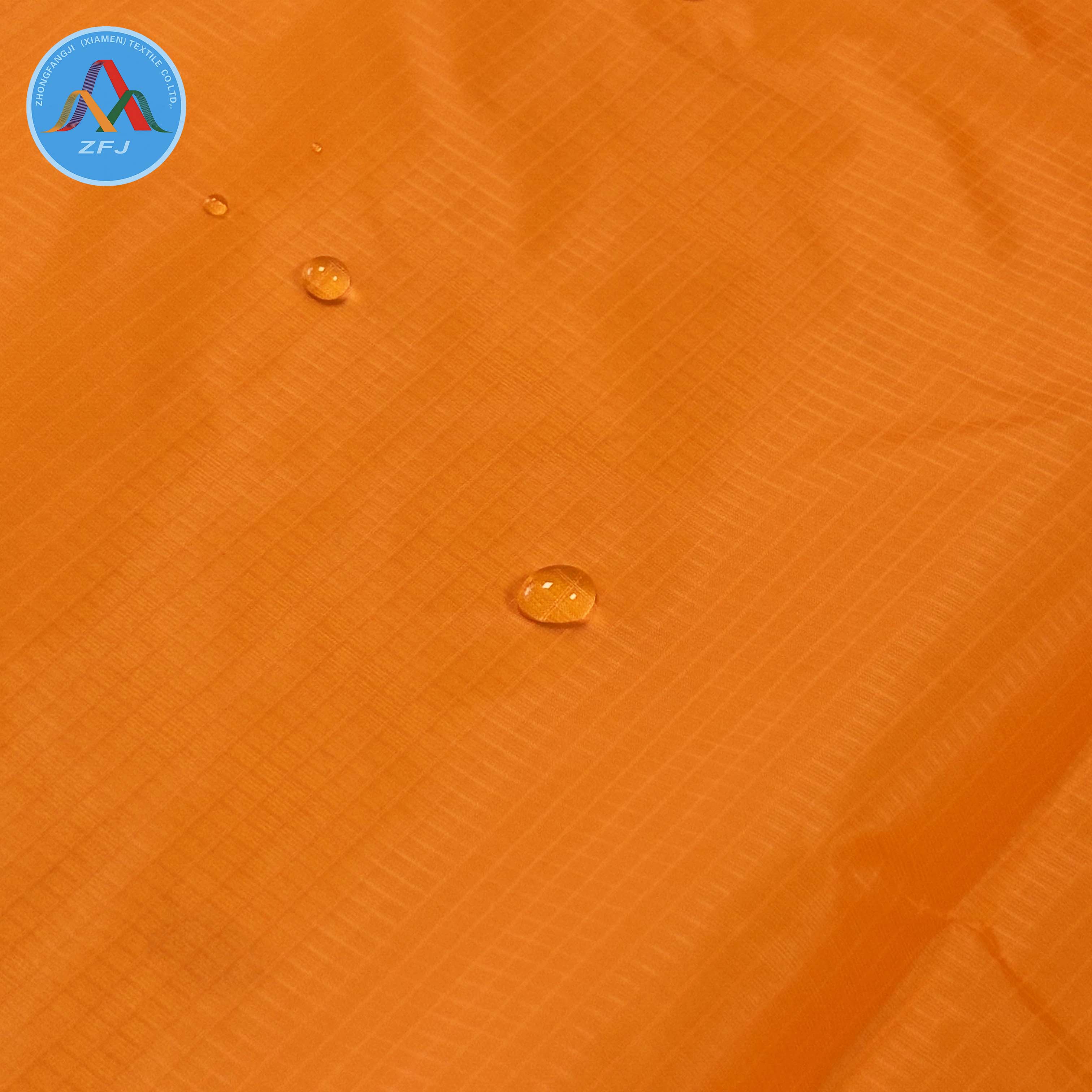 Ultra-Lightweight 15D Nylon Fabric with Water Repellent Finish for Outdoor