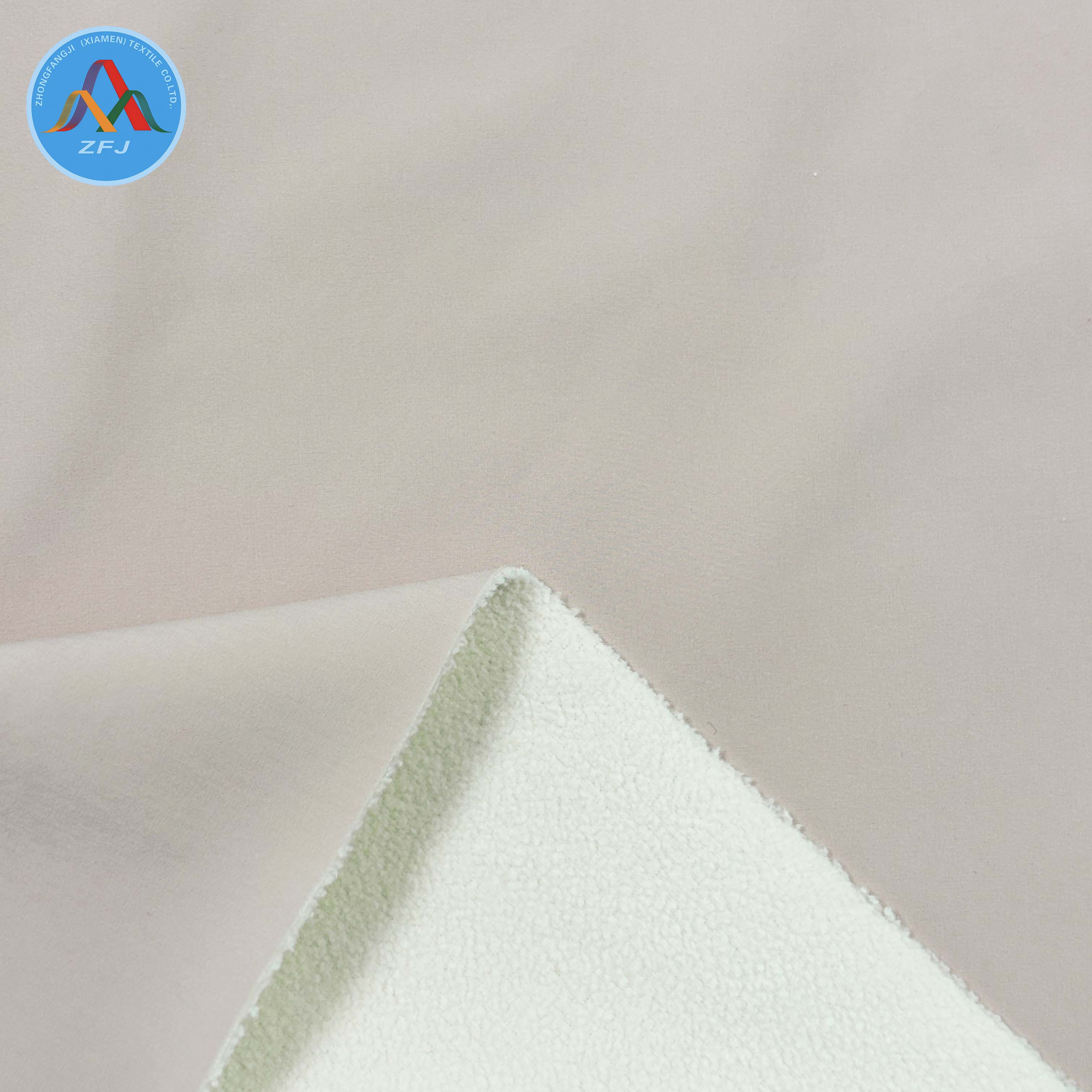 Recycled 4-Way Stretch TPU Laminate Fabric with Recycled Fleece And Eco Water Repellent Finish
