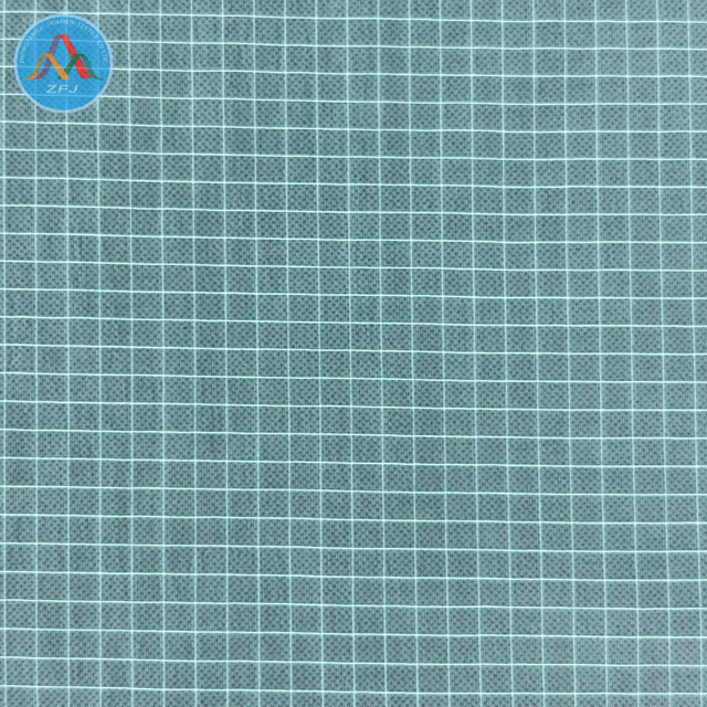 Nylon Gingham Fabric with Printed TPU Membrane Water Repellent Finish for Rainwear