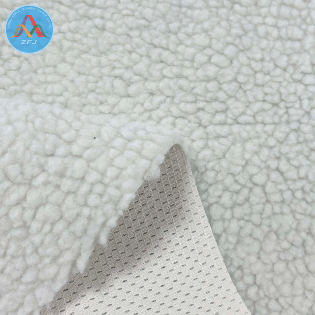 Yarn-Dyed Sherpa Bonded Fabric Soft And Warm for Winter Jackets And Outerwear