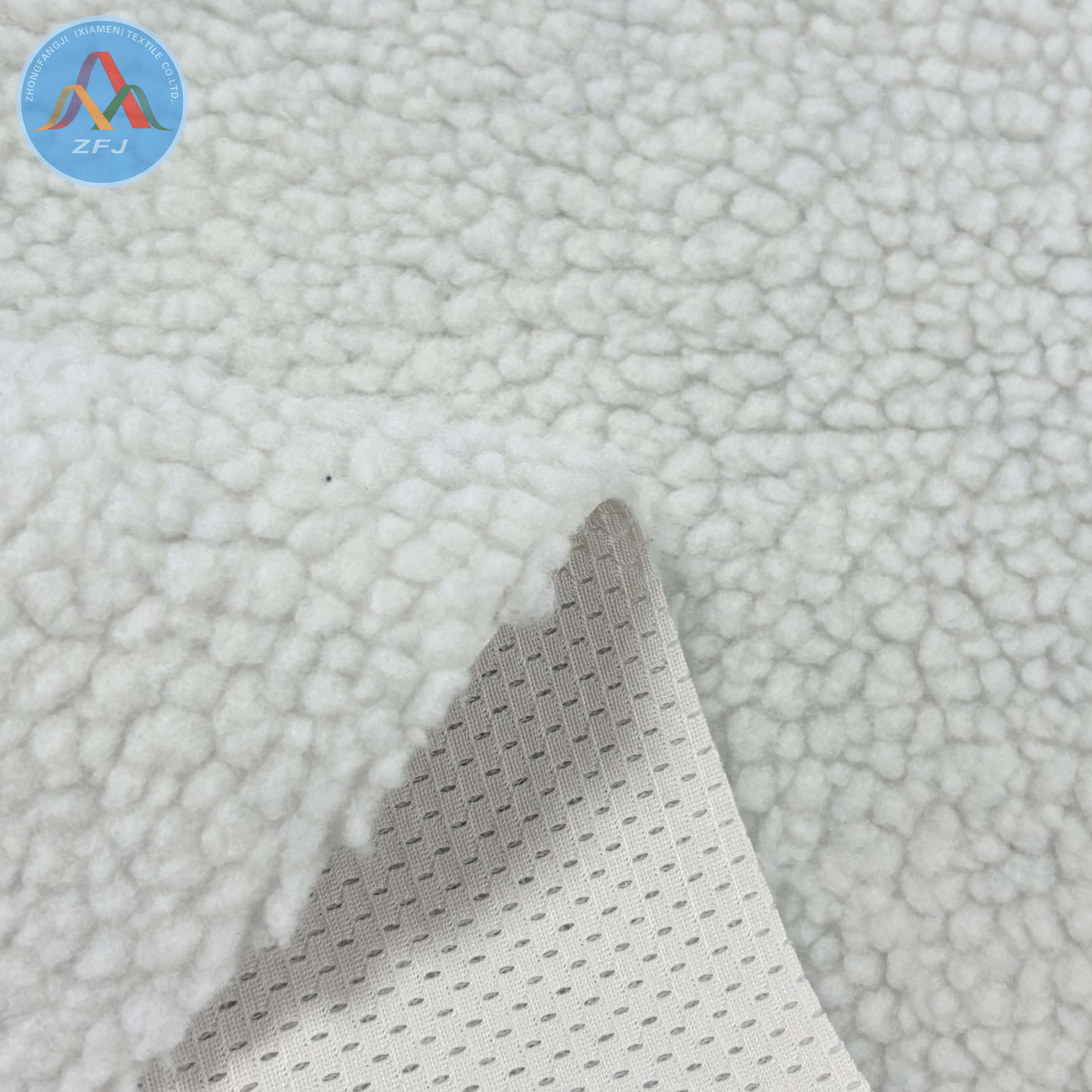 Yarn-Dyed Sherpa Bonded Fabric Soft And Warm for Winter Jackets And Outerwear