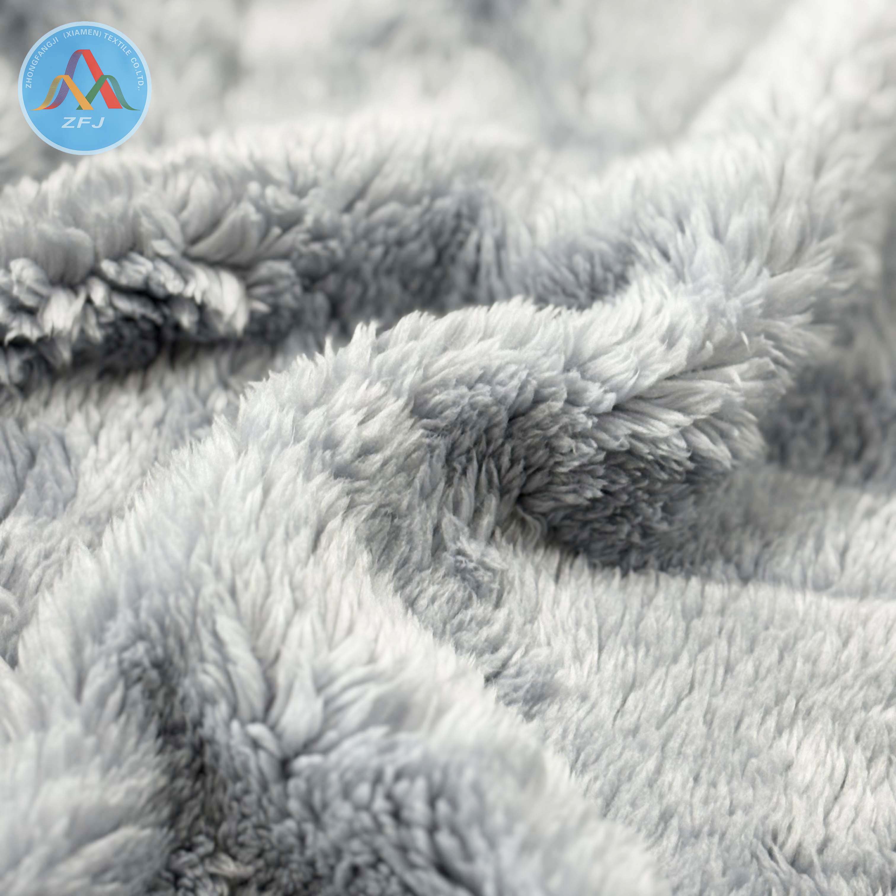Premium Double Side Shu Velveteen Fabric Fluffy Texture Warm for Reversible Jackets And Garment