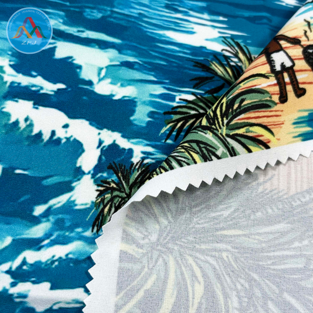 Versatile Printed Four Way Stretch Knit Fabric Light As Feather Chlorine Resistant for Beach Cover