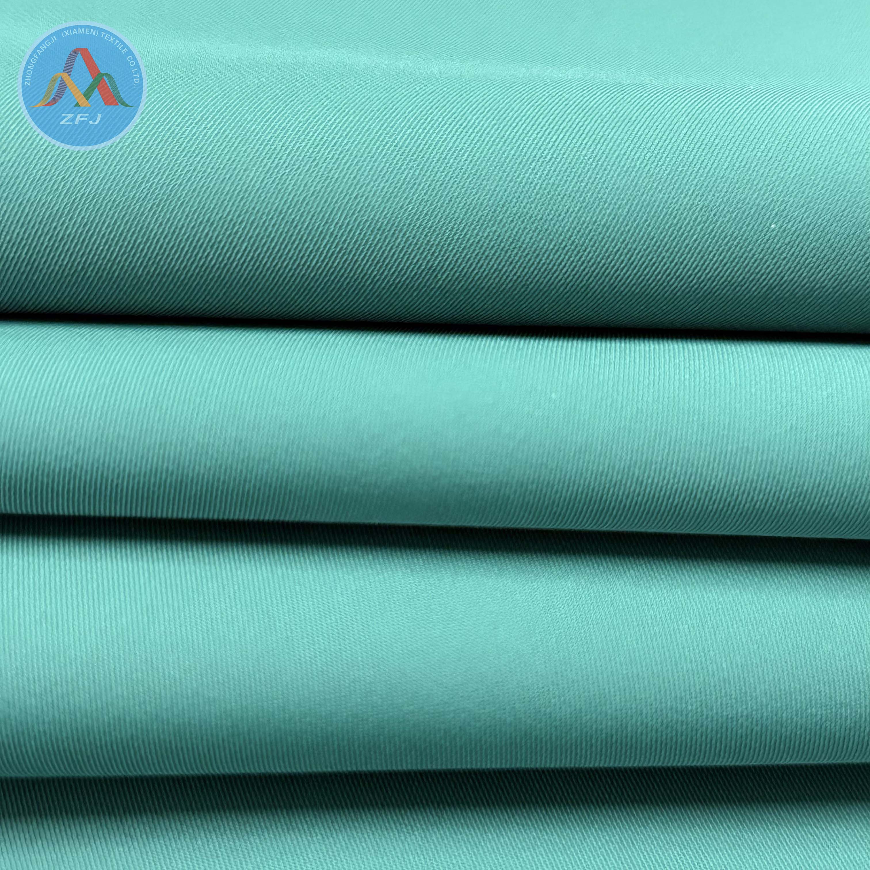 Eco Friendly Twill Functional Fabric with 10K/10K PU Clear Coating for Outdoor Workwear Apparel