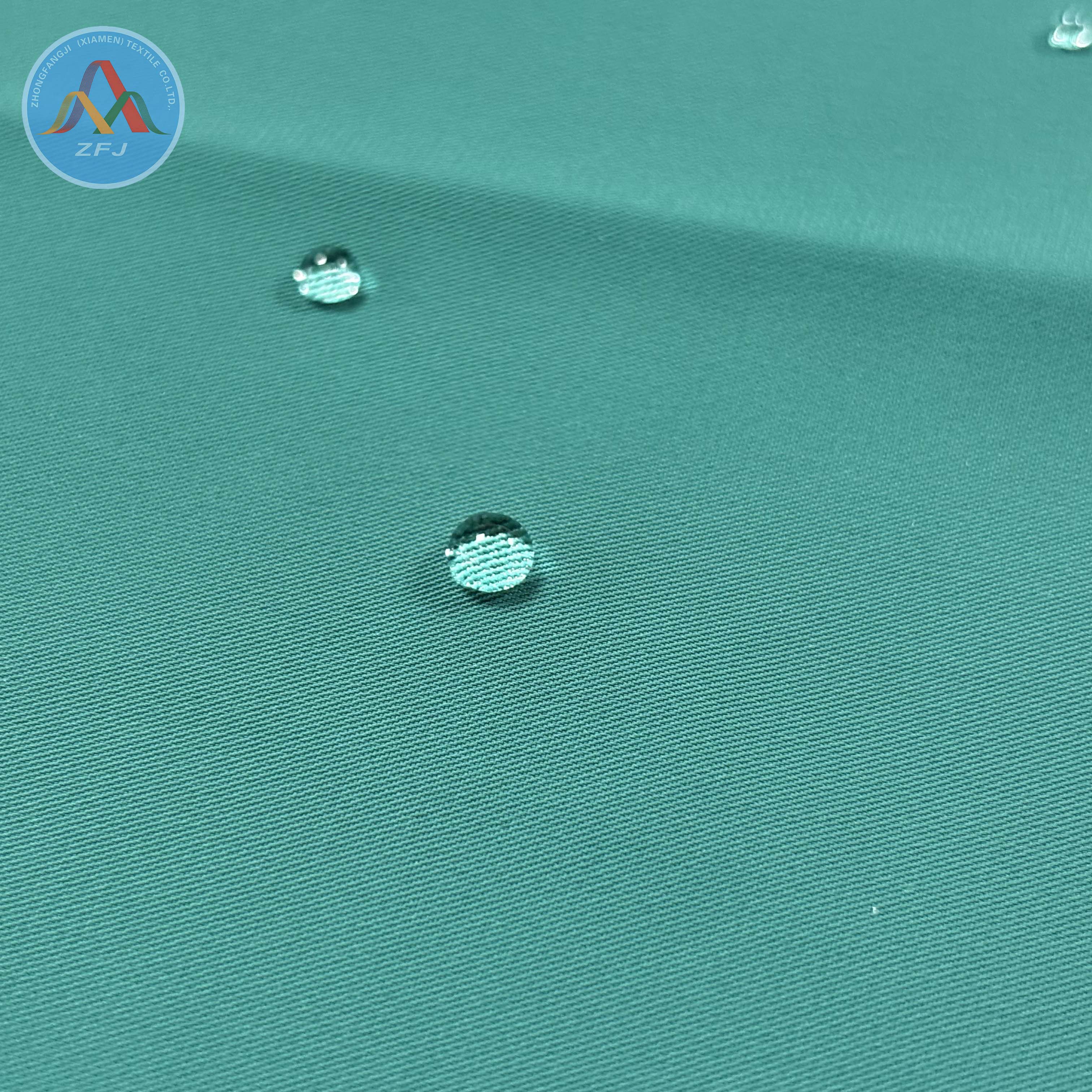 Eco Friendly Twill Functional Fabric with 10K/10K PU Clear Coating for Outdoor Workwear Apparel