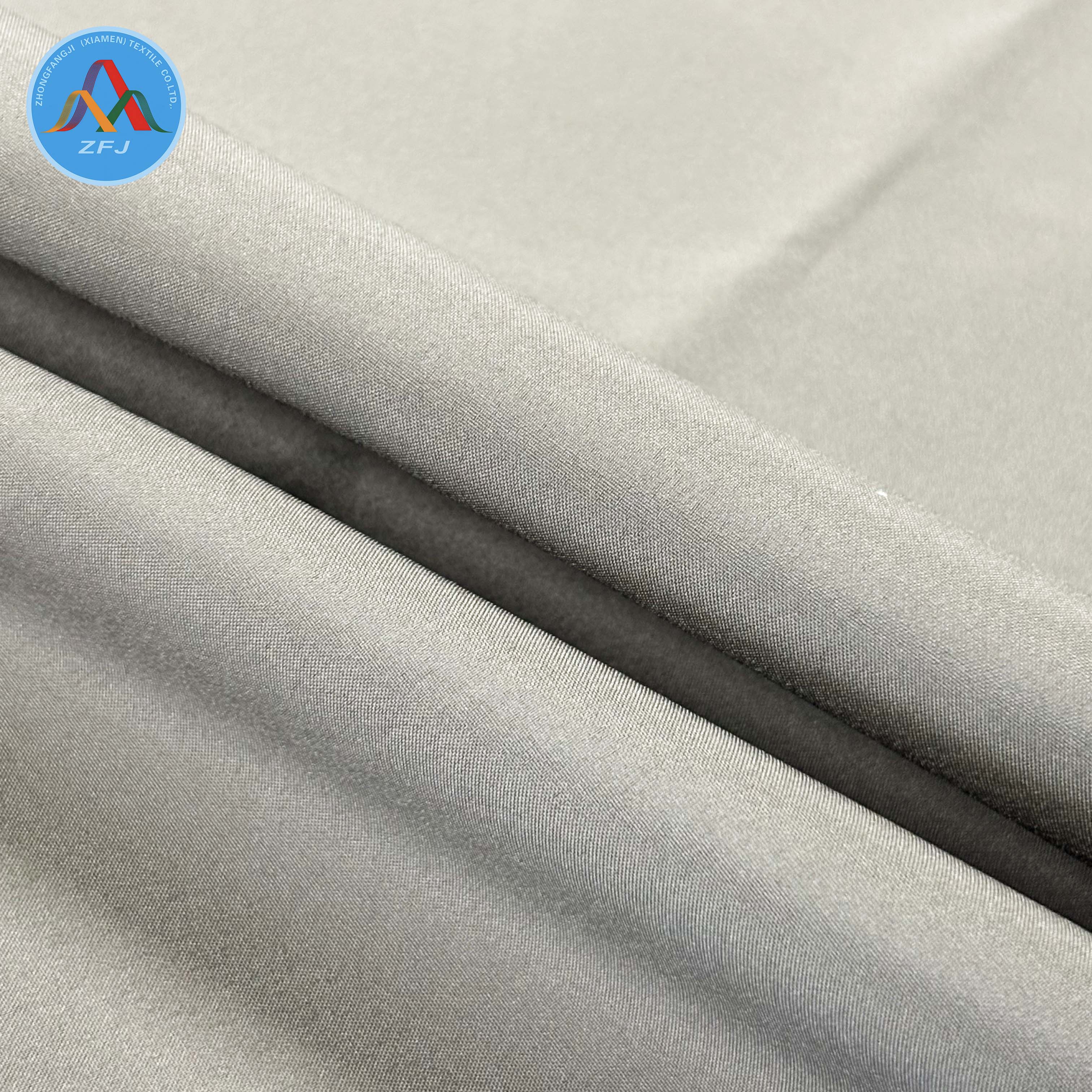75D High Elastic Fabric with Black TPU Membrane And Brushed Courtelle Fleece Backing