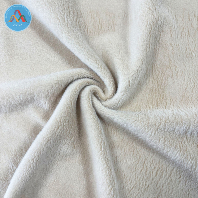Durable Warp Knitted Spandex Velvet Fabric Anti Pillin Silky Caress Handfeel for Garment